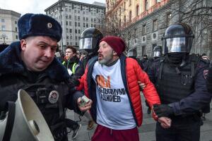 Rusia protestas FSB policia