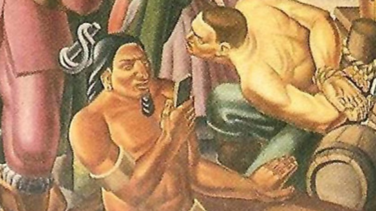 ¿Te parece que hay un iPhone en esta una pintura de 1937? No eres el único