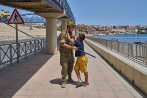 Niño militar Ceuta