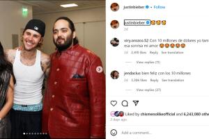 Justin bieber con Amant Ambani