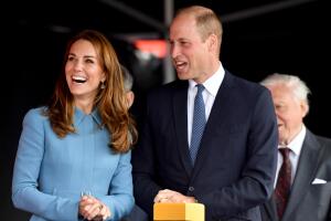 The Duke & Duchess Of Cambridge Attend The Naming Ceremony For The RSS Sir David Attenborough