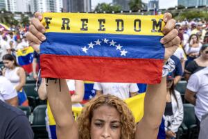 Protest in Miami against results of Venezuela's presidential elections