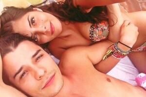 María Levy y su novio