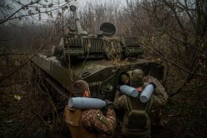 UKRAINE-ammunition RUSSIA-CONFLICT-WAR