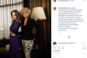 Christian Bach y Edith González