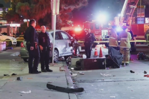 Nuevas imágenes del atropellamiento masivo en Los Ángeles.