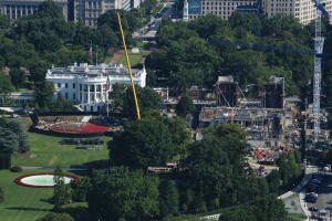 obras de construcción en la casa blanca
