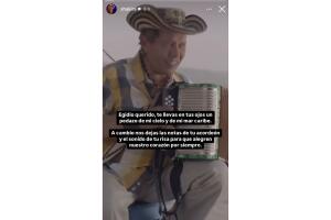 Egidio Cuadrado participó en el videoclip 'La Bicicleta'.