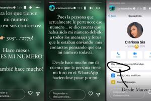 Clarissa Molina alertó a sus contactos sobre una presunta usurpación de identidad que sufrió en WhatsApp.