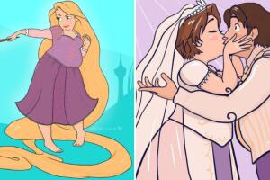 Princesas Disney si fueran 'plus size' o talla grande: ilustraciones de Crystal Water (Neoqlassical Art)