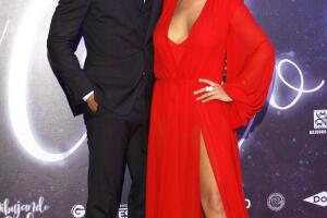 Maite Perroni e Iván Sánchez en la alfombra roja de la premiere de la película "Dibujando El Cielo" que llega este viernes a la cartelera nacional/México, 29 de agosto 2018.