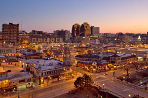 Sunrise in the city