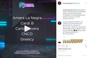 Reacciones Premios Juventud 2019