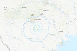 sismos magnitud USGS Pleasanton Texas