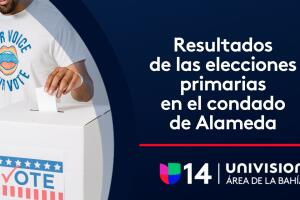 Resultados de las elecciones primarias en el condado de Alameda.