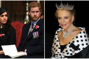 Meghan Markle, príncipe Harry y princesa Michael de Kent