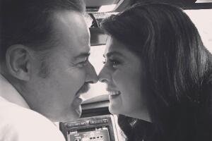 Victoria Ruffo y César Évora