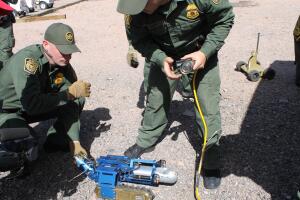 Centro de entrenamiento del equipo de túneles de la Patrulla Fronteriza en Nogales, Arizona. 