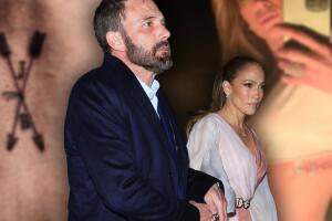 JLo y Ben Affleck se hacen tatuajes y tienen romántica cena de San Valentín 