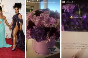 Halle Bailey compartió el mensaje que le envió su hermana Chloé Bailey.jpg