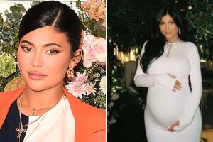 collage Kylie Jenner habló sobre su posparto.jpg