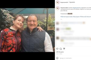 Gaby Spanic y Salvador Mejía.