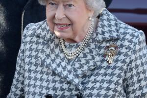 The Queen Attends Church At Hillington In Sandringham