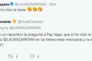 Laura Zapata en Twitter