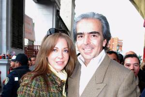 Edith González y su esposo