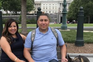Le Roy and Rosie Torres visiting Washington