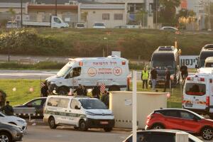 Ambulancias rehenes liberados Hamas