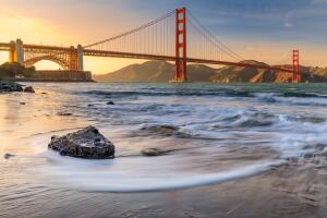 Sunset at Golden Gate Bridge