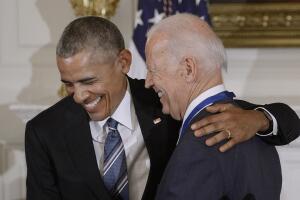 President Obama Gives Tribute To VP Biden In The State Dining Room
