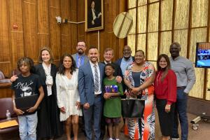 Angel Sanchez and group photo