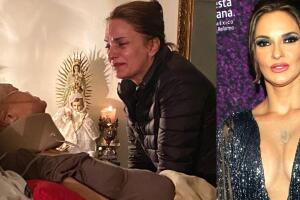 Mariana Seoane también compartió la desgarradora imagen de la izquierda en la que se le ve llorando frente a su madre.