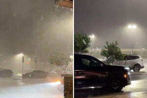 usuarios sin energía eléctrica luz tormenta viento san antonio texas
