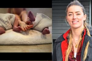 Esta es la primera foto de los gemelos que tuvo Amber Heard. 