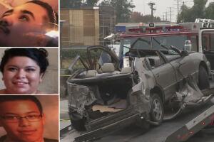 Accidente en Arcadia, California.