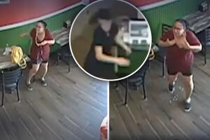 se asfixiaba en un restaurante