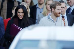 Meghan Markle embarazada, octubre 14 (un día antes del anuncio)