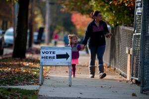 Nation Goes To The Polls In Contentious Presidential Election Between Hillary Clinton And Donald Trump