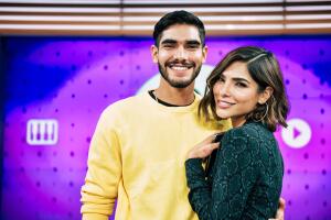 Alejandra Espinoza y su hermano Miguel Ángel Espinoza en El Gordo y La Flaca. 5 de diciembre, 2018.