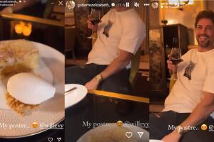 Elizabeth Gutiérrez así captó a William Levy, con quien está de viaje en España: "'My’ postre (mi postre)", escribió al etiquetarlo en Instagram.