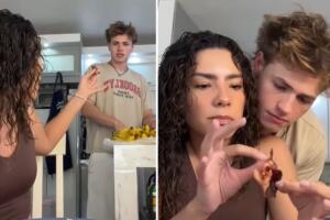 Latina grita a su esposo estadounidense piropos en español y él cree que lo está regañando