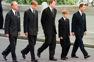 (L to R) The Duke of Edinburgh, Prince W