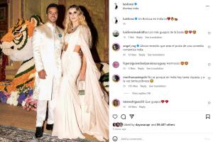Luis Fonsi en la boda de Anant Ambani