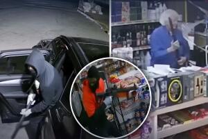 Dueño de licorería dispara al asaltante.