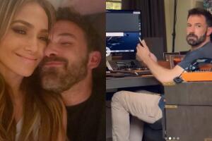 JLo publica provocativa foto de Ben Affleck (casi al desnudo) para felicitarlo por el Día del Padre 