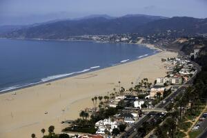 Playa de Santa Mónica, en el condado de Los Ángeles