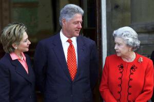 Reina Elizabeth II con presidentes de EEUU